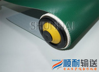 绿色钻石格PVC输送带 小方格工业流水线传送带 防滑耐磨输送皮带 防滑皮带输送带